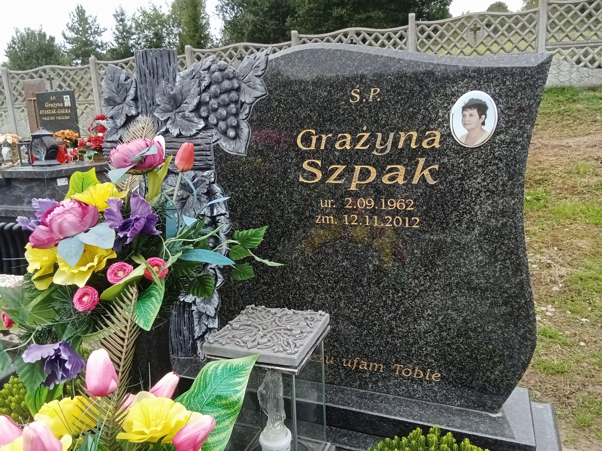 Grażyna Józefa Szpak 1962 Toporzysko - Grobonet - Wyszukiwarka osób pochowanych